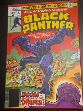 Marvel Black Panther Comic Cover - Wall Portrait